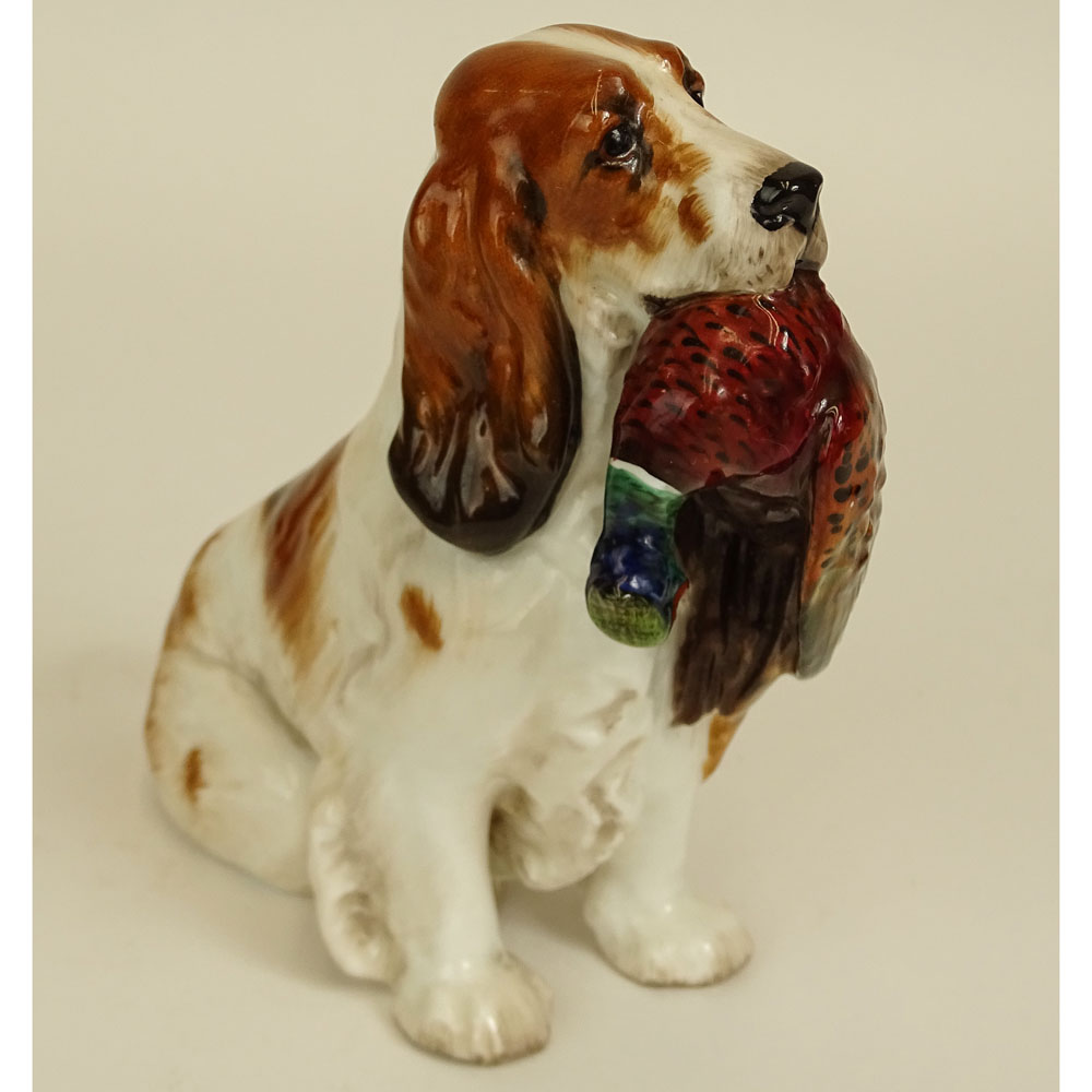 Royal Doulton Porcelain Figure, Dog with Pheasant #HN1028. 