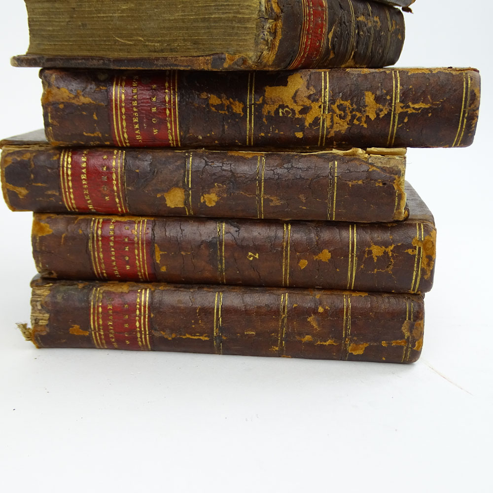 Lot of Eleven (11) Antique Leather bound Hardcover Books.