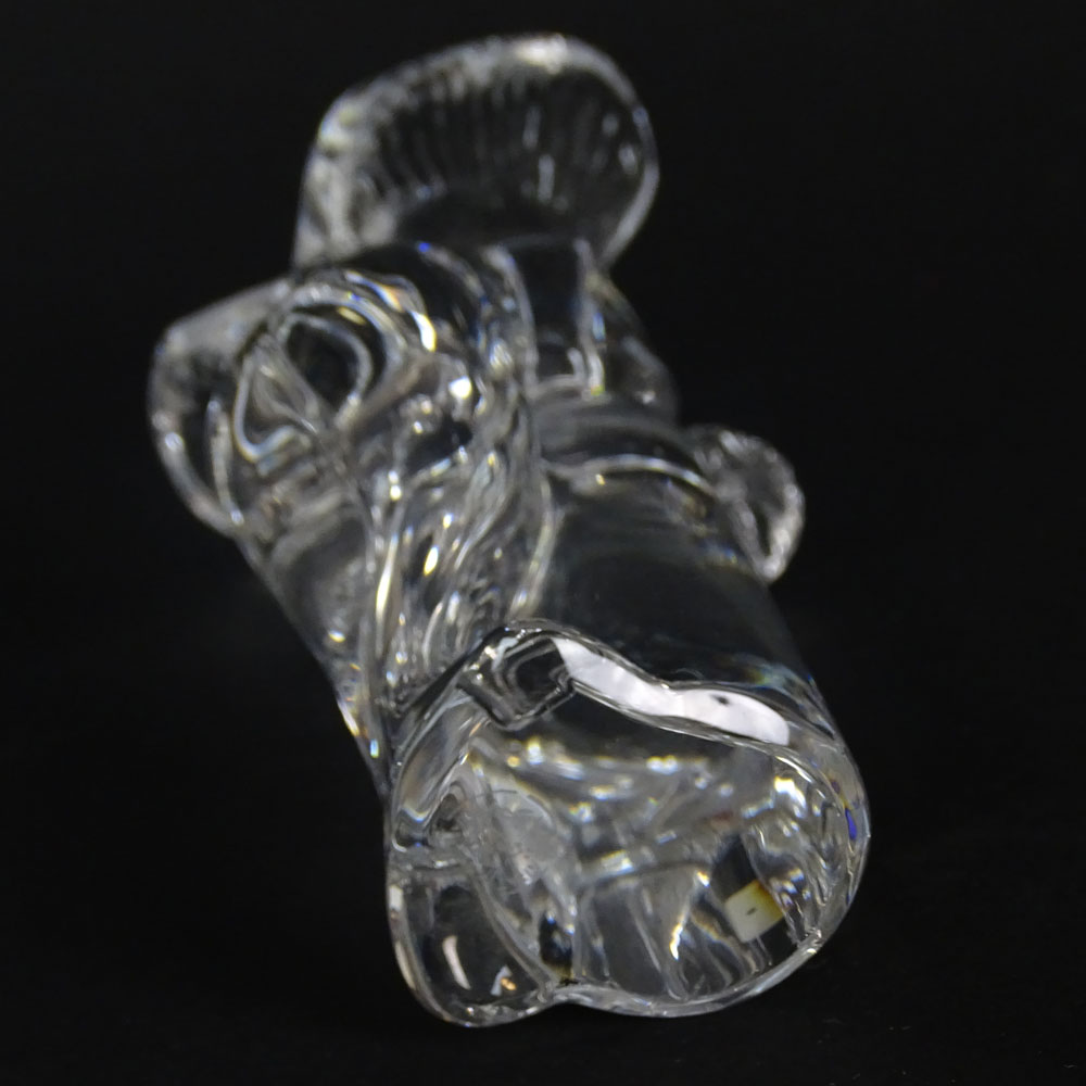 Baccarat Crystal Figurine "Cherub With Flowers" 