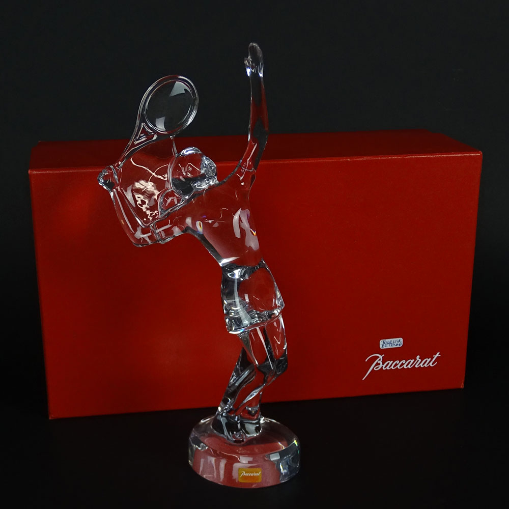 Baccarat Crystal Figurine "Tennis Woman" 