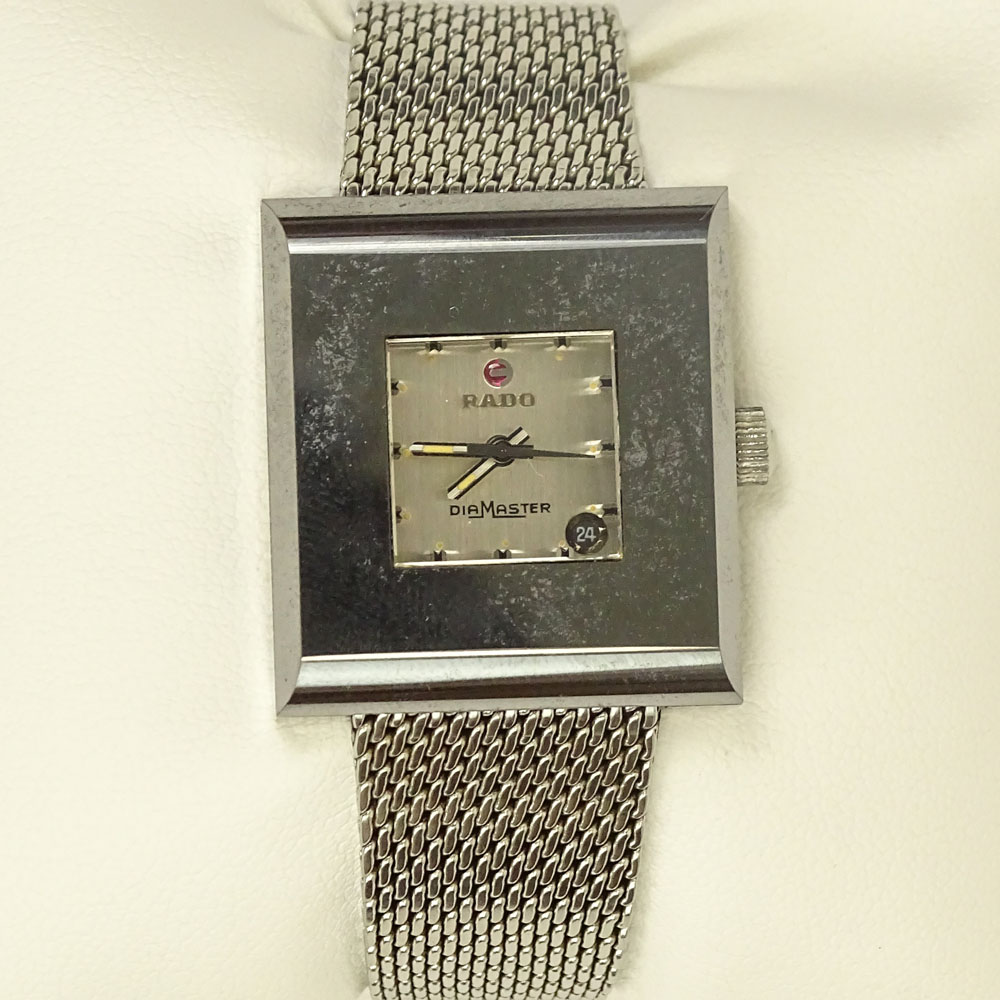 Lady's Rado Diamaster Stainless Steel Bracelet Watch with Quartz Movement.