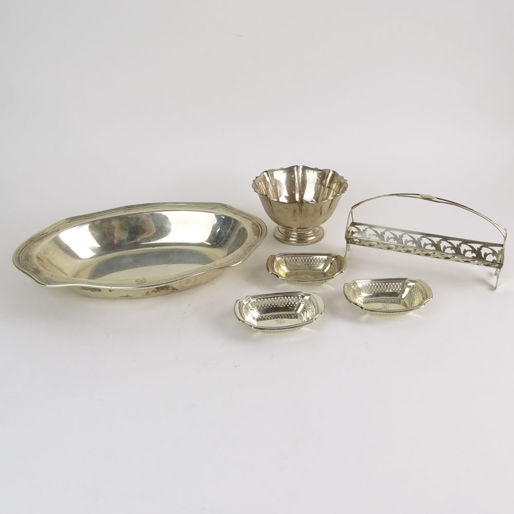 Collection of Six (6) Vintage Sterling Silver Table Top Items.