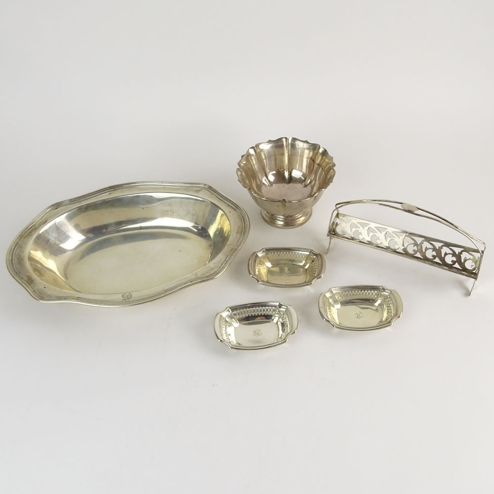 Collection of Six (6) Vintage Sterling Silver Table Top Items.