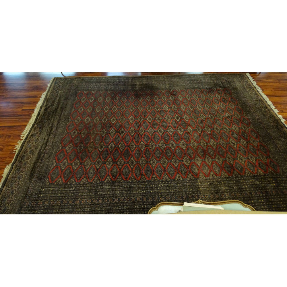 Semi Antique Persian Bokhara Rug.