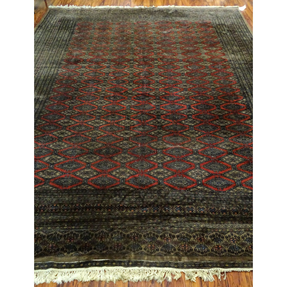 Semi Antique Persian Bokhara Rug.