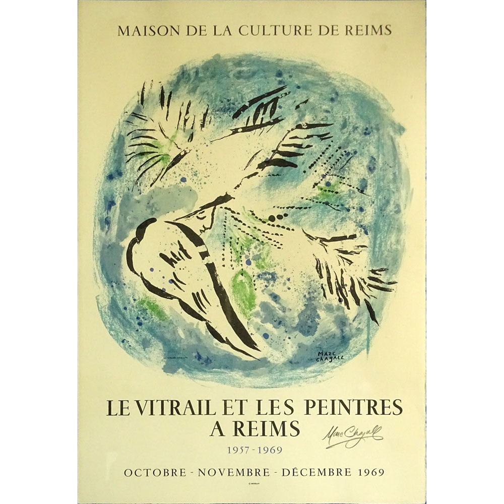 Marc Chagall, French/Russian (1887-1985) Poster "MAISON DE LA CULTURE DE REIMS" 