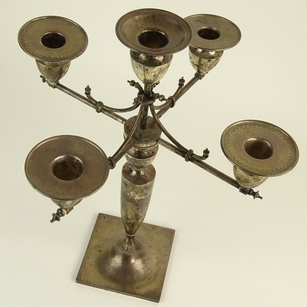 Vintage BSC Sterling Five (5) Light Candelabrum.