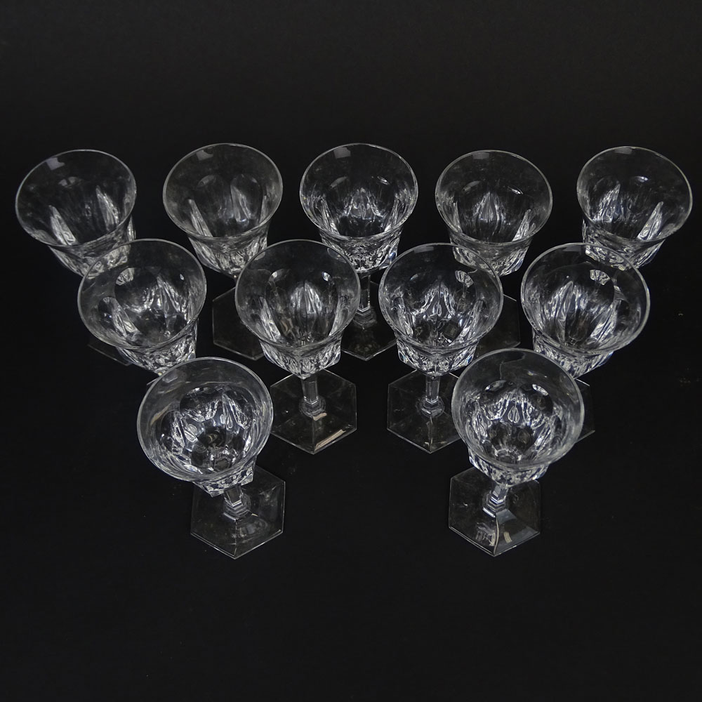 Eleven (11) Baccarat Malmaison Crystal Cordial Glasses.