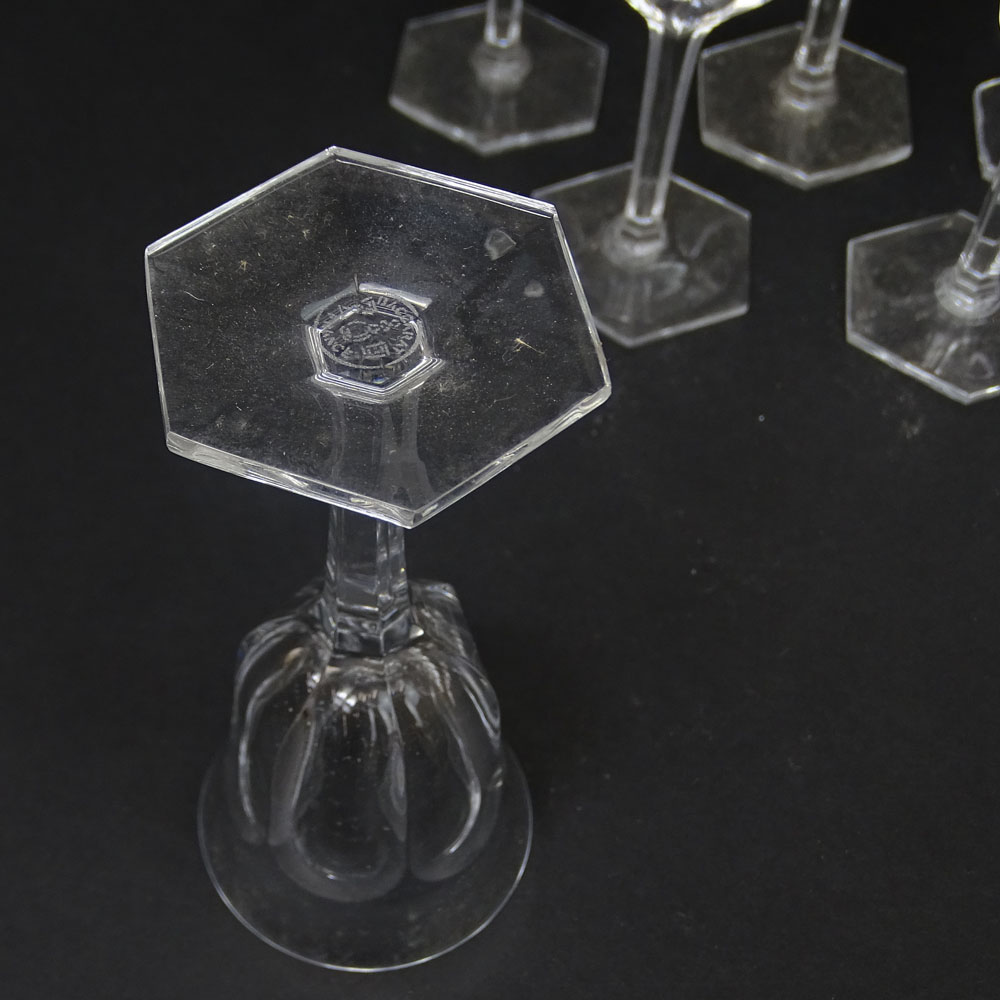 Eleven (11) Baccarat Malmaison Crystal Cordial Glasses.