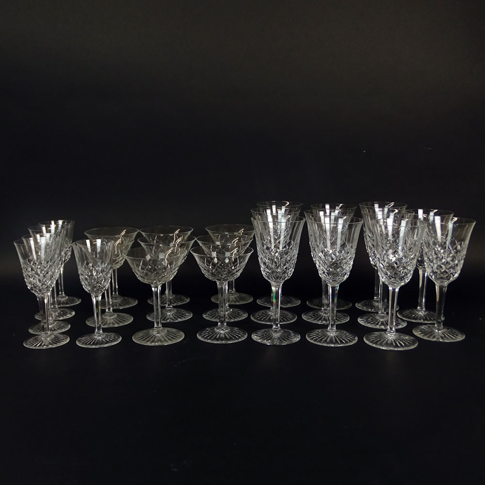 Lot of Twenty Four (24) Baccarat "Burgos" Crystal Stemware. 