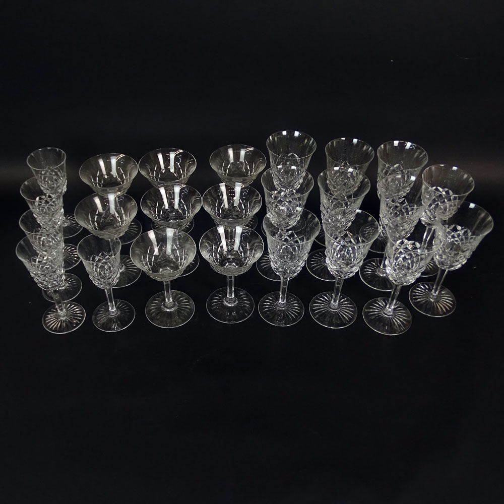 Lot of Twenty Four (24) Baccarat "Burgos" Crystal Stemware. 