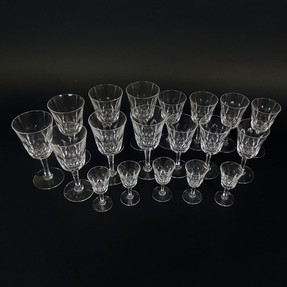 Lot of Nineteen (19) Kosta Boda "Rosita" Crystal Stemware