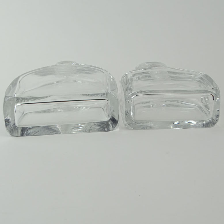 Lot of Two (2) Orrefors Crystal Decanters.