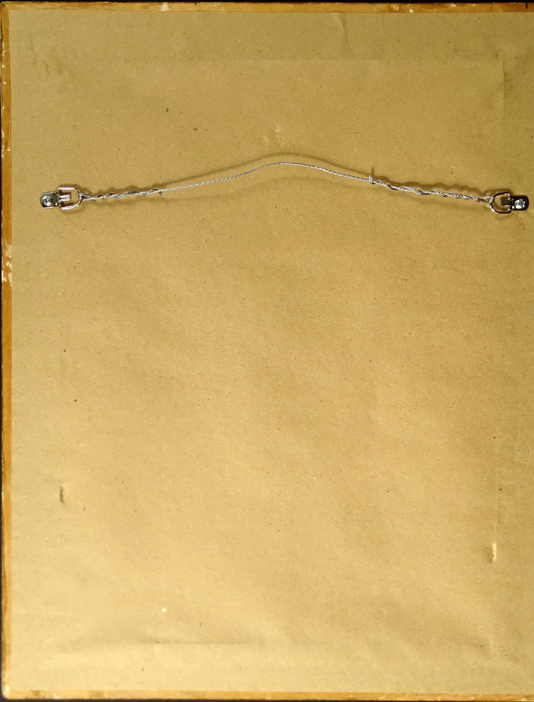Two (2) 19th Century Manuscripts Hand Decorated with Later Watercolor "Clock Works". 