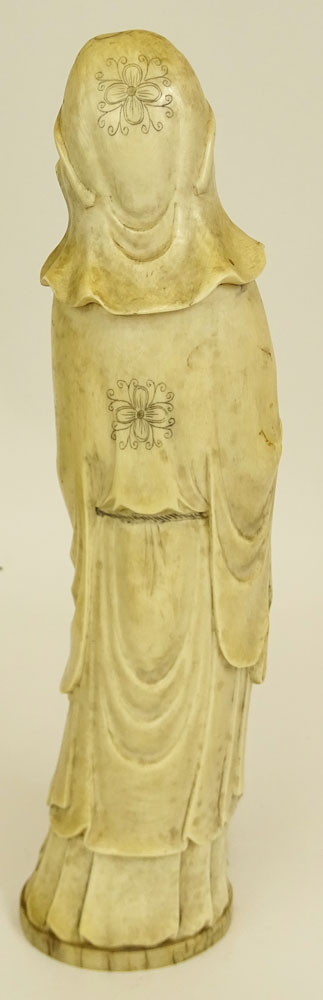 Antique Chinese Carved Ivory Immortal Figure.