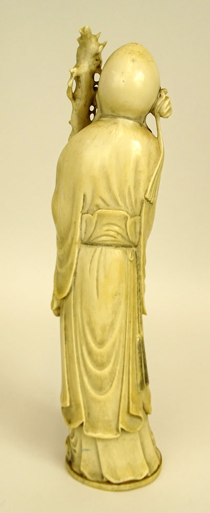 Antique Chinese Carved Ivory Immortal Figure.