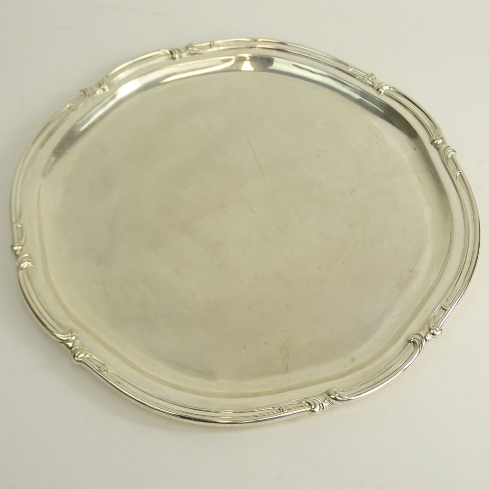 Vintage Sterling Silver Round Tray.