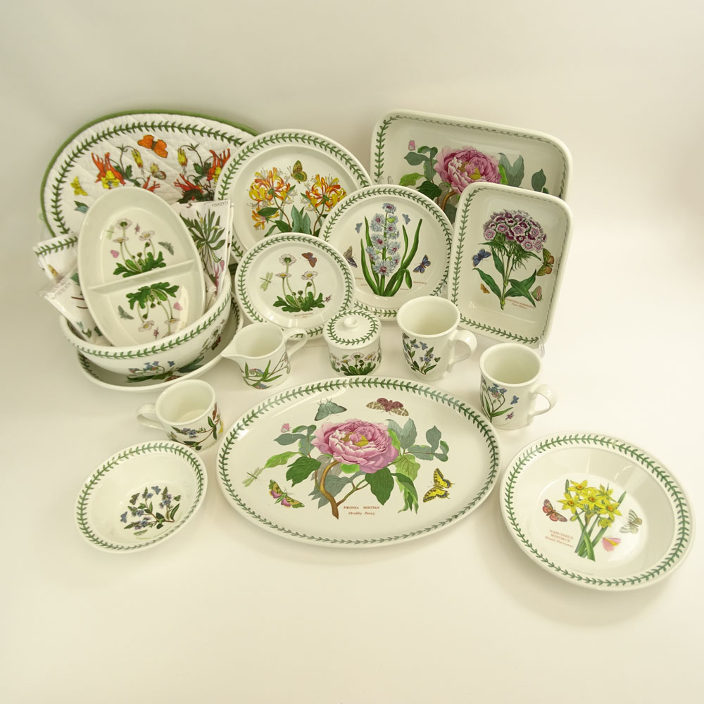 Large Set of Portmeirion Botanic Garden Dinnerware.