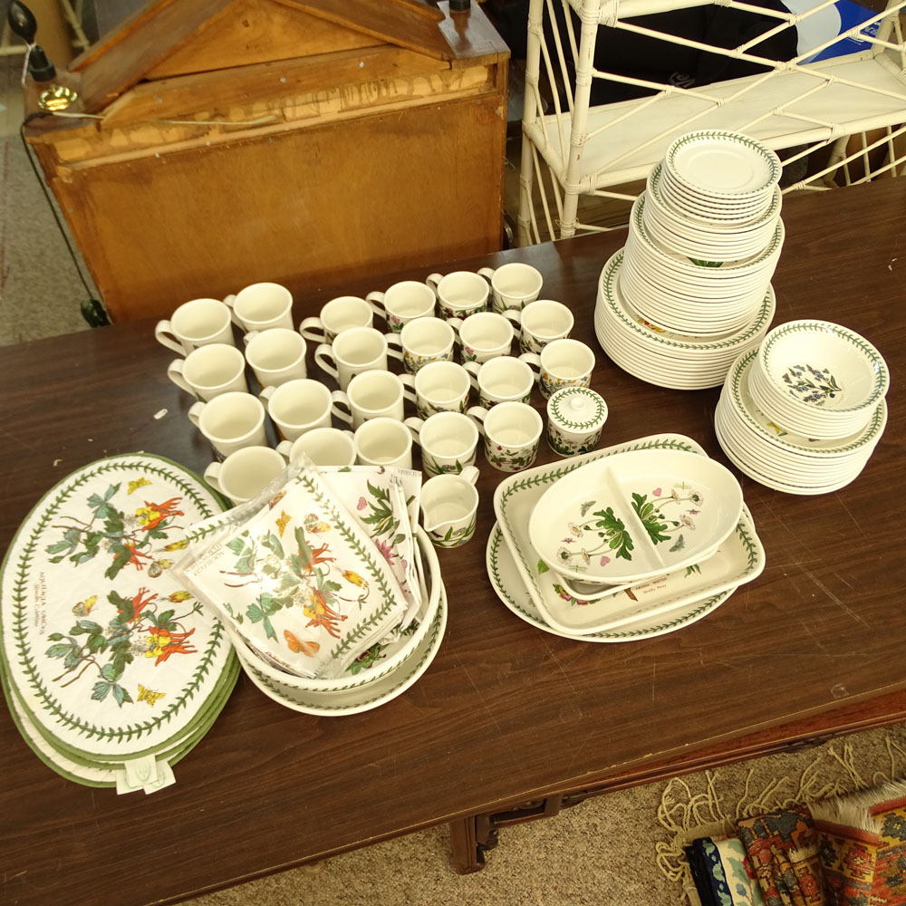 Large Set of Portmeirion Botanic Garden Dinnerware.