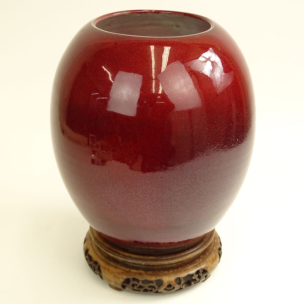 Contemporary Glazed Art Pottery Ceramic Vase.