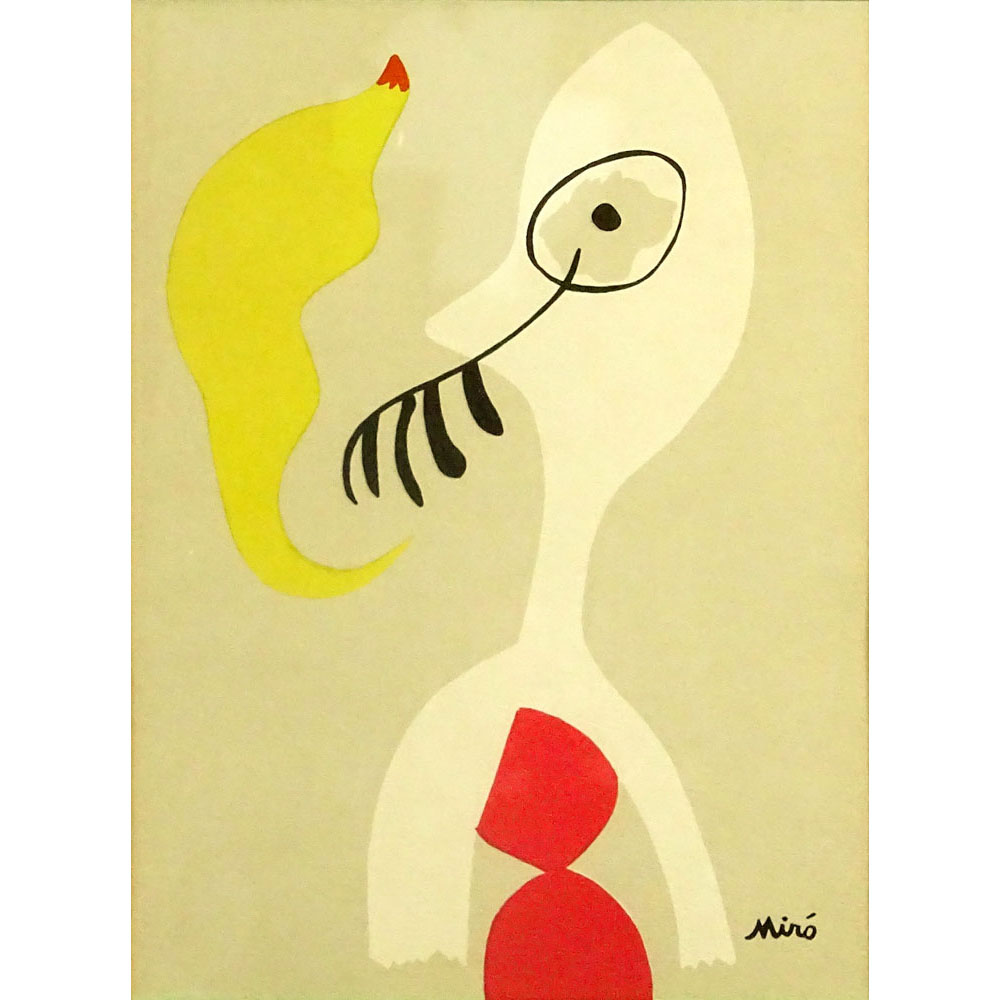 Vintage after Joan Miro Print.