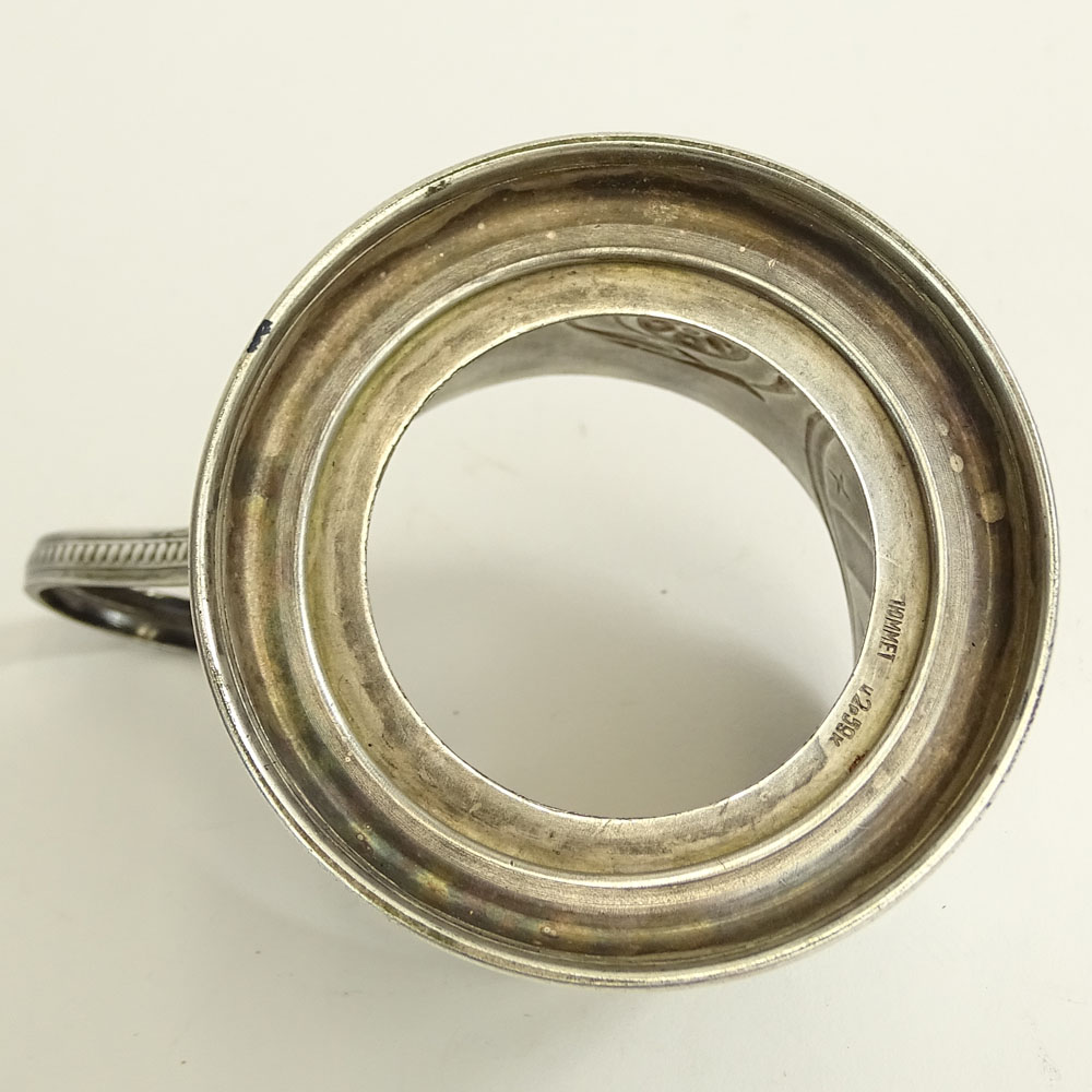 Soviet 1960's Jumet Melchior Space Era Silver Plated Cup Holder.