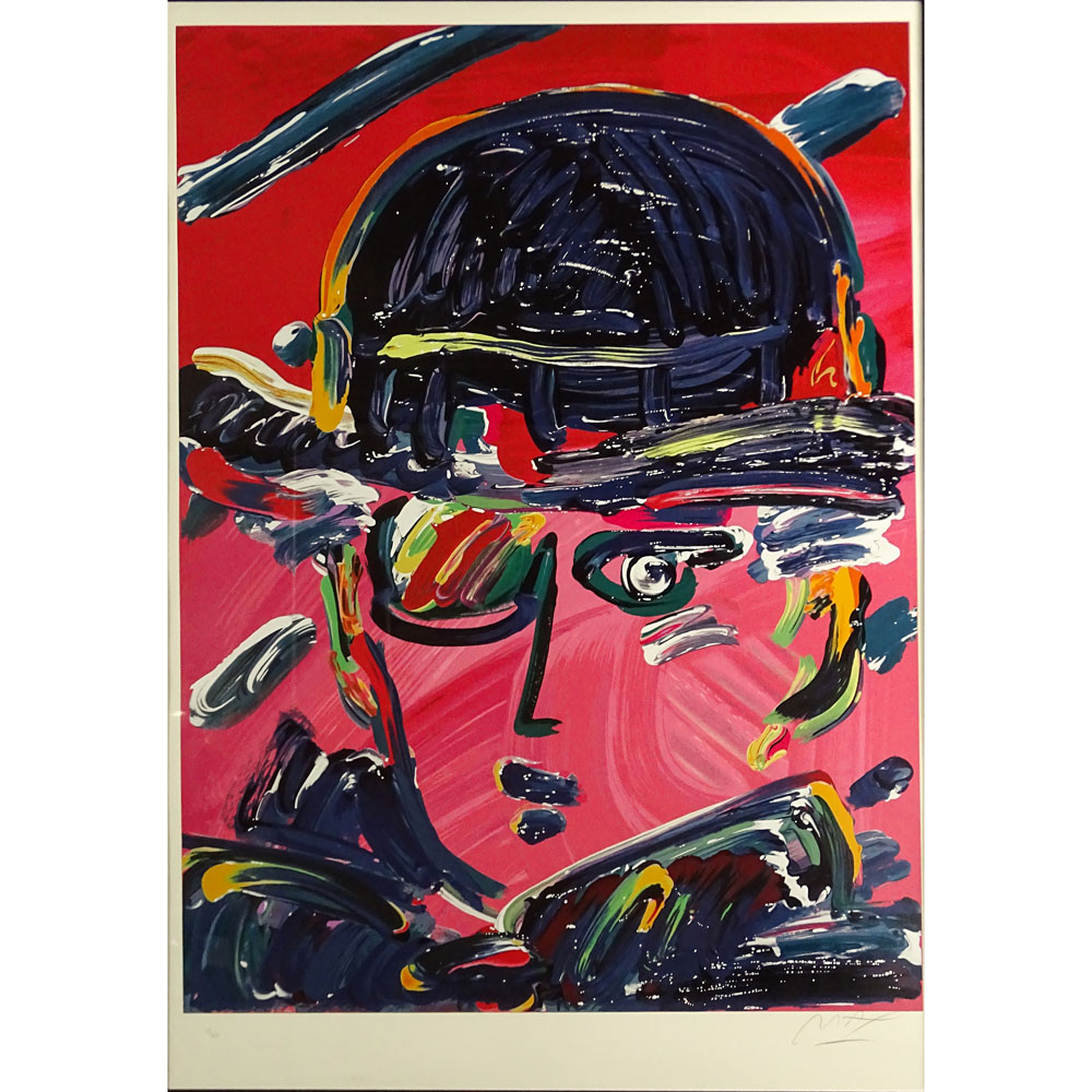 Peter Max, American/German (b. 1937) Color lithograph "Man With Hat" 