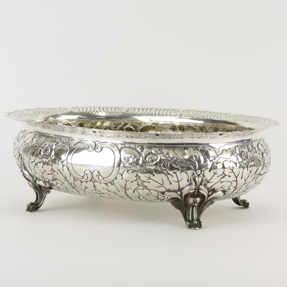 Antique German Gebbruder  Friedlander 800 Silver Center Piece Bowl.