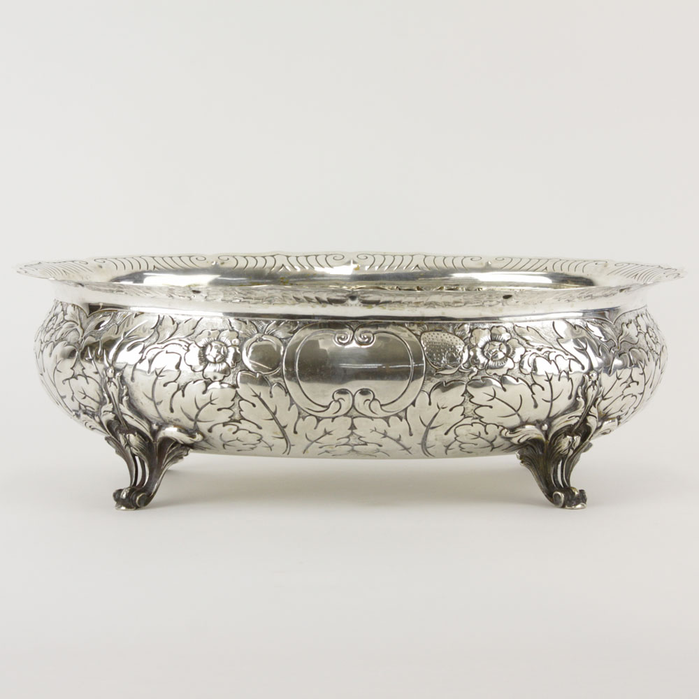 Antique German Gebbruder  Friedlander 800 Silver Center Piece Bowl.