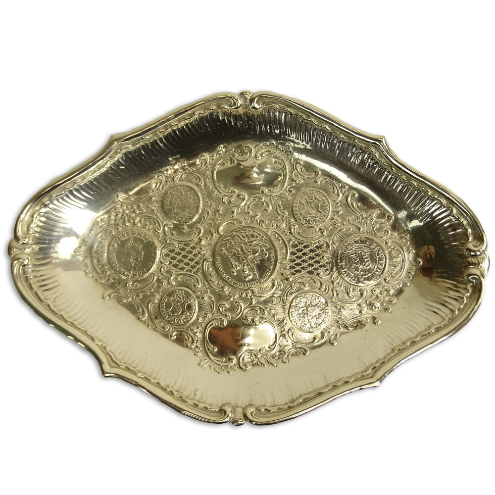 German Silver "Coin" Tray. 