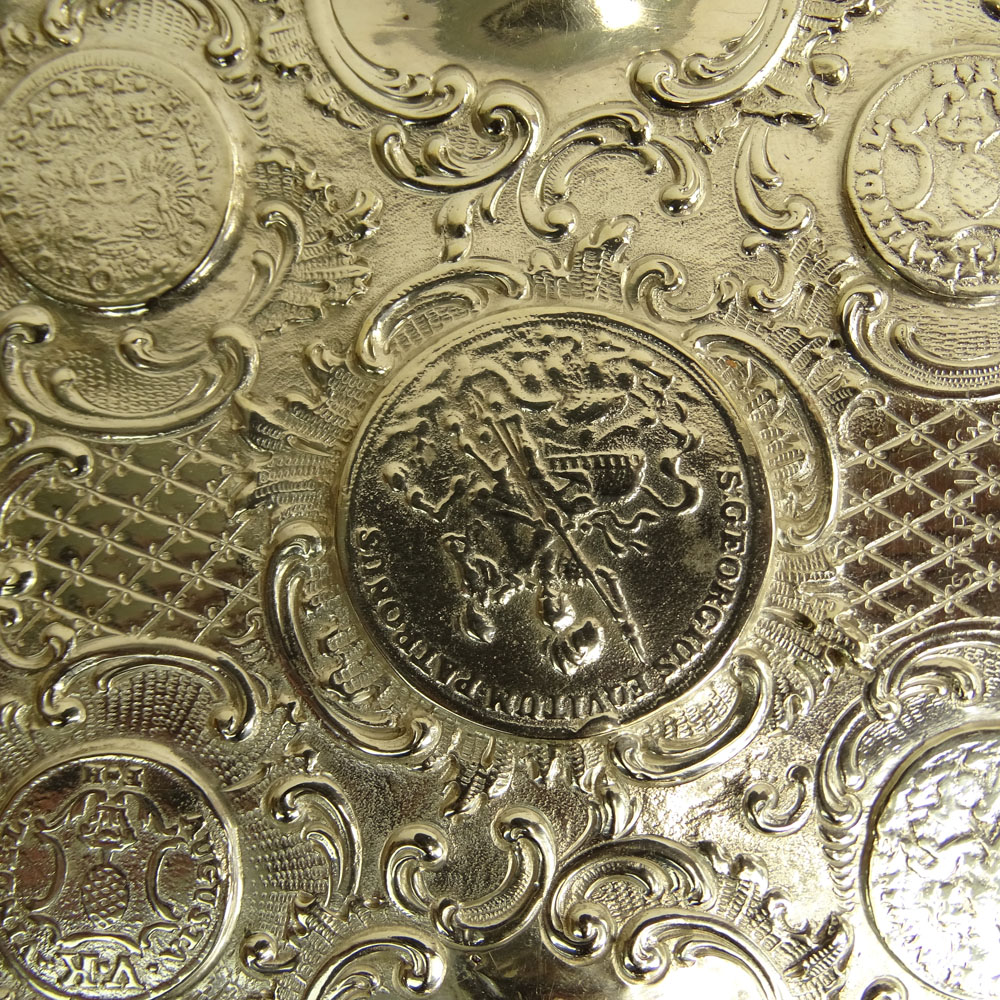 German Silver "Coin" Tray. 