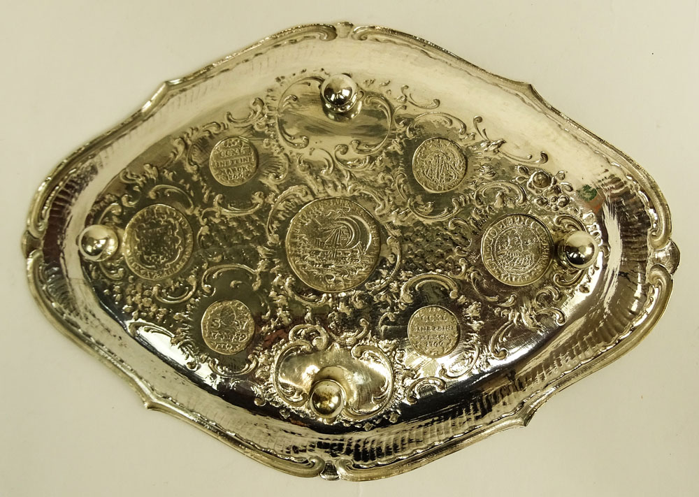 German Silver "Coin" Tray. 