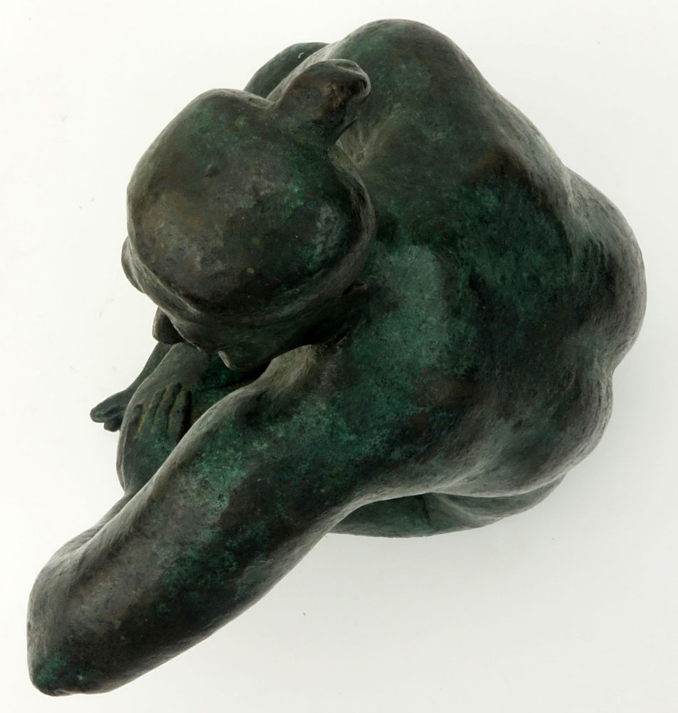 Armando Amaya, Mexican (1935) Bronze sculpture "Seated Woman" Signed Amaya 1984. Good condition. Measures 9-3/4" H. Shipping $85.00 (estimate $1500-$2500)