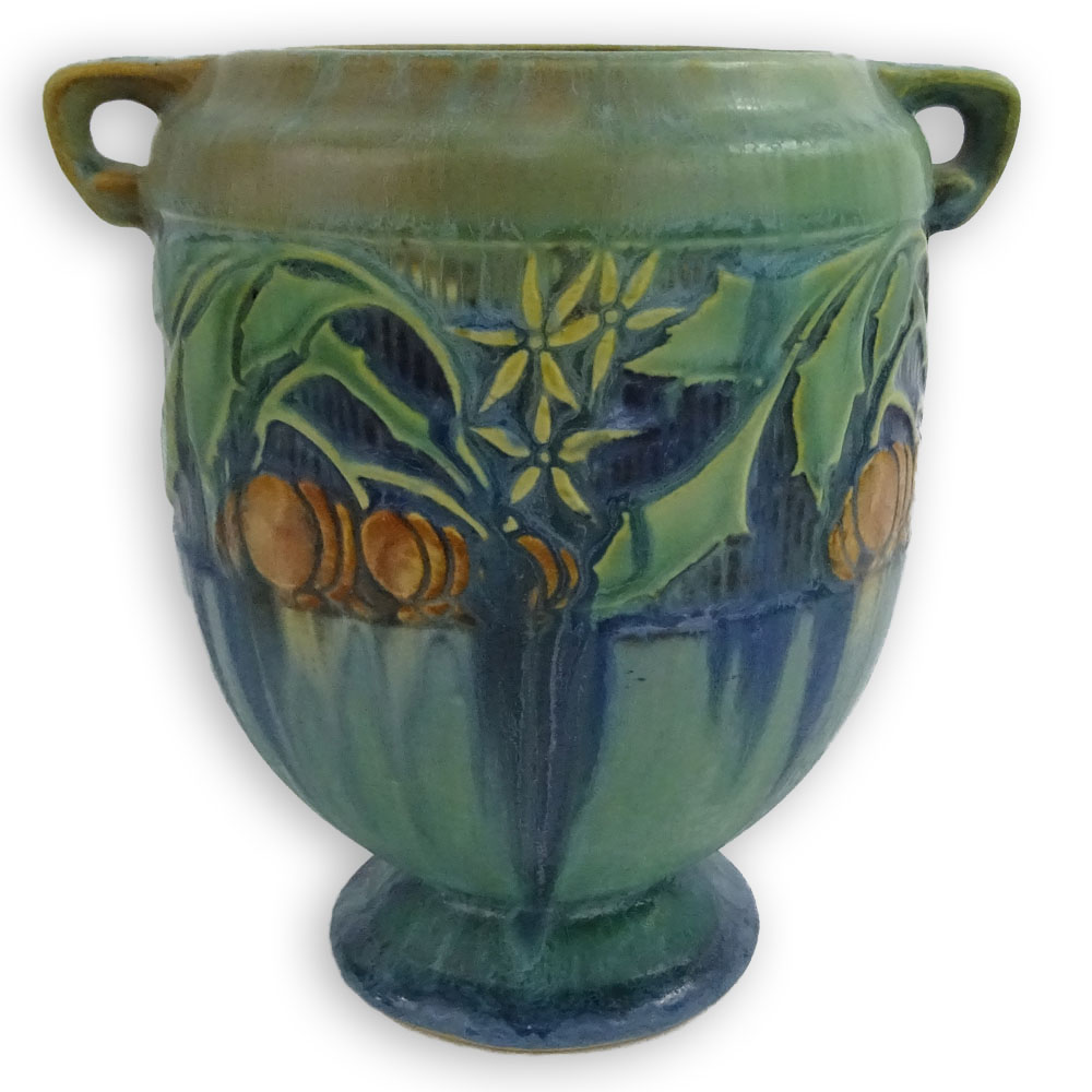 Roseville Green Baneda Pottery Vase