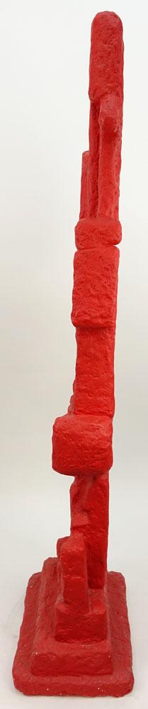 Modern 20th Century Molded Fiberglass Sculpture "Abstract Totem". Rotates