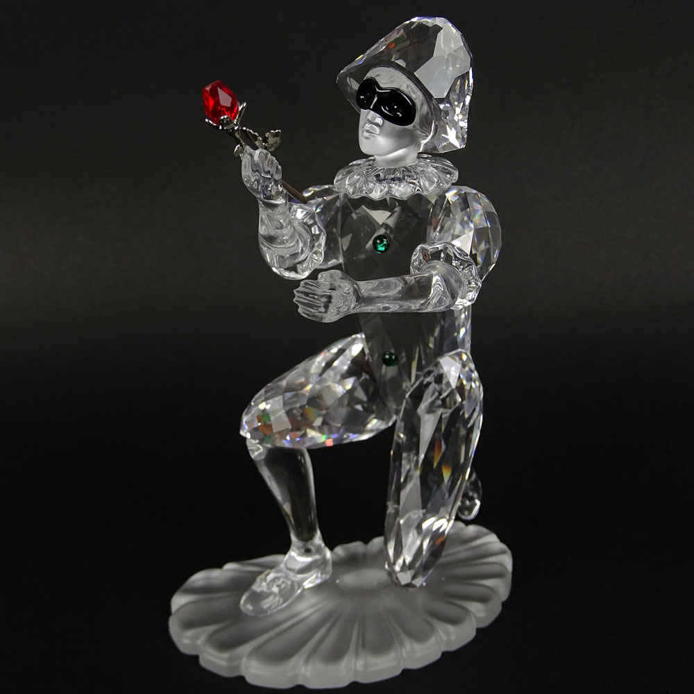 Swarovski Crystal Harlequin "Masquerade" Clown and crystal plaque