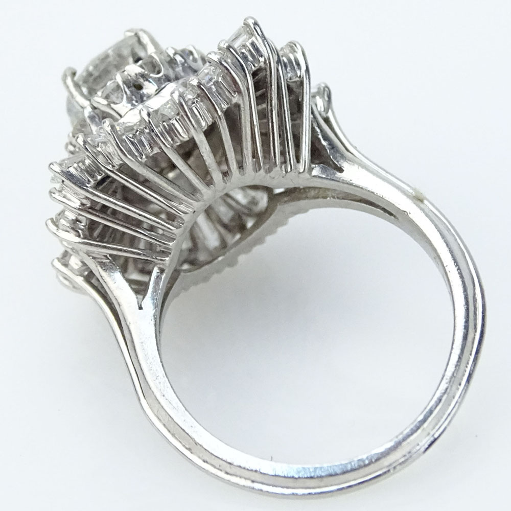 Lady's Vintage Diamond and Platinum Ballerina Ring