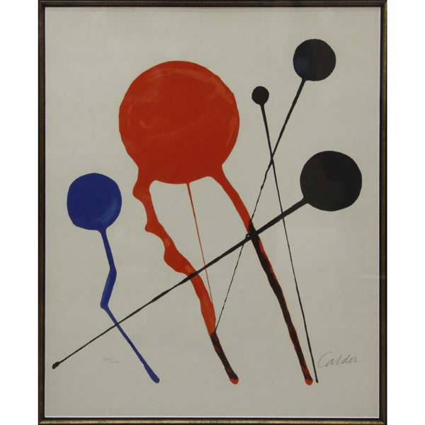 Alexander Calder, American  (1898-1976) Lithograph on Paper, Comets