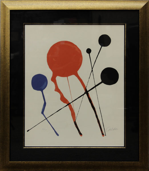 Alexander Calder, American  (1898-1976) Lithograph on Paper, Comets