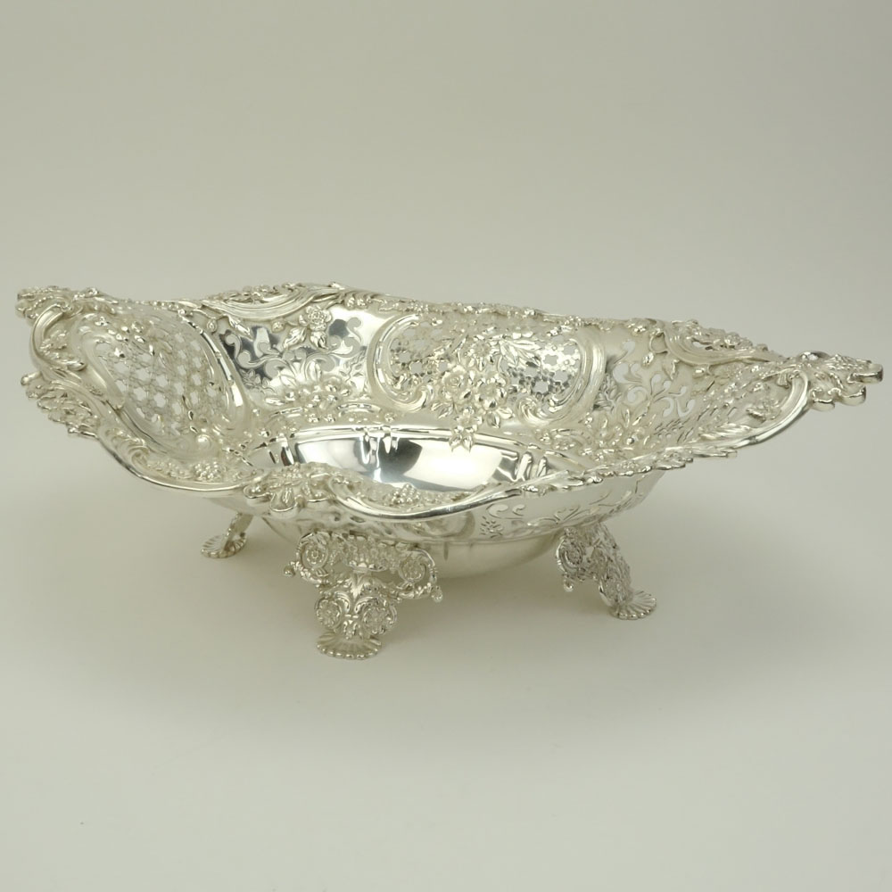 Tiffany & Co. Sterling Silver Reticulated Centerpiece Bowl.