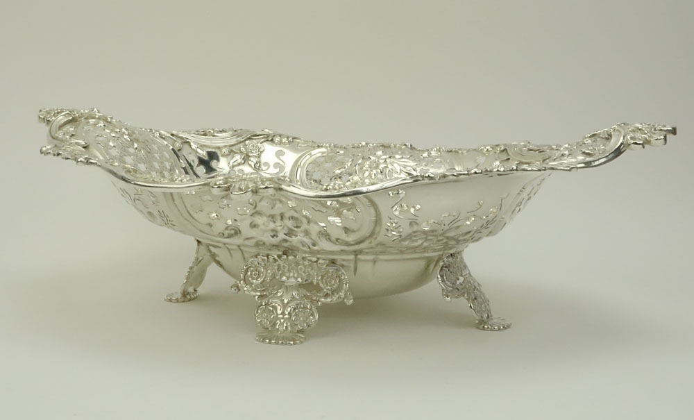 Tiffany & Co. Sterling Silver Reticulated Centerpiece Bowl.