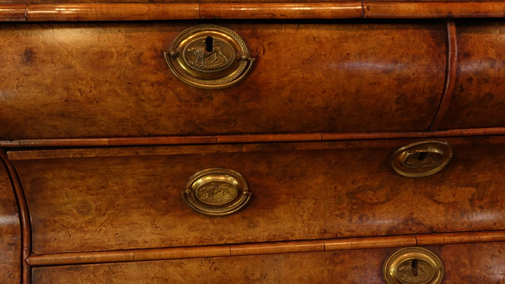 Monumental 18/19th Century Dutch Burl Walnut Kast.