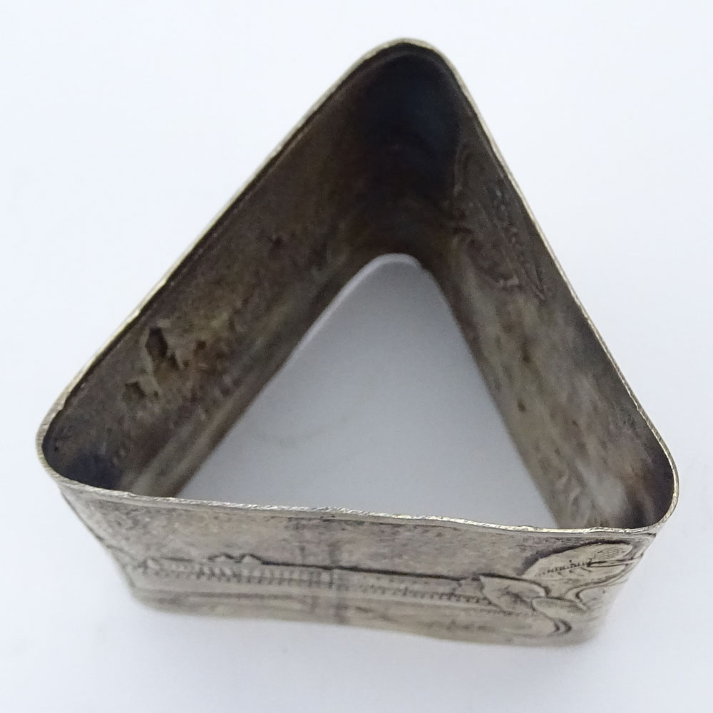 19/20th Century Russian Faberge 84 Silver Napkin Ring.