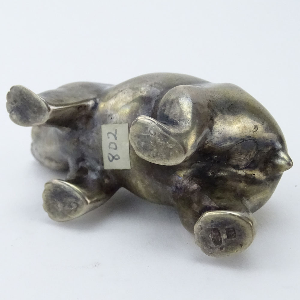 20th Century Russian 88 Silver Bear Figure