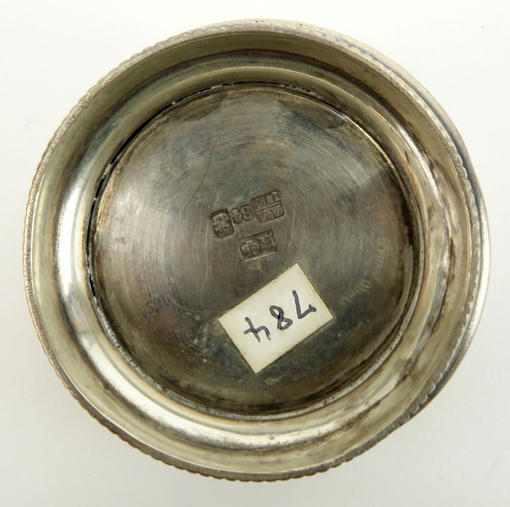 Antique Russian 84 Silver Salt