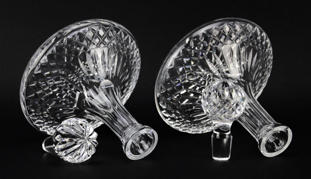 Pair of Waterford Lismore Crystal Ships Decanter