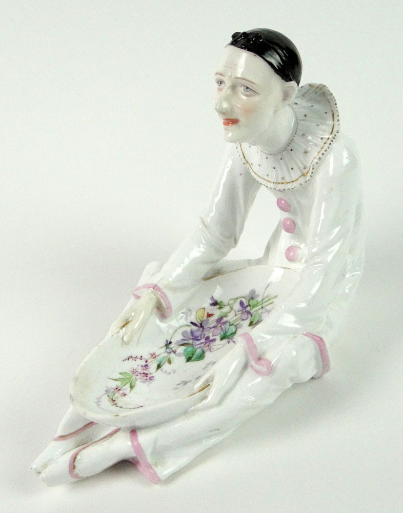 20th Century Meissen Porcelain Sweetmeat Figure "Harlequin"