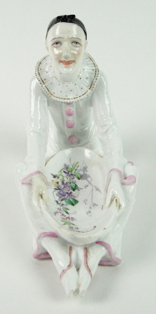 20th Century Meissen Porcelain Sweetmeat Figure "Harlequin"