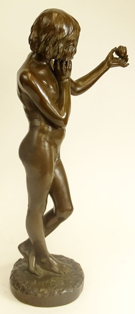 Alexandre Auguste Caron, French (1857-1932) Bronze Sculpture, Juggling with Apple.