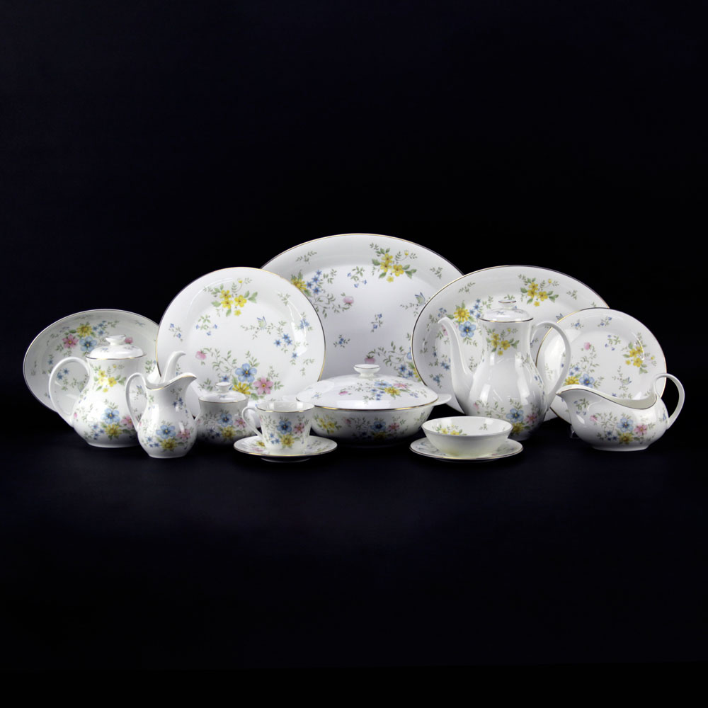 Ninety One (91) Piece Royal Doulton "Elegy" Partial Dinner Service. 